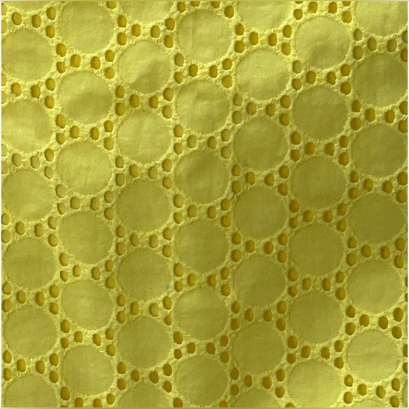 Talbots Yellow Eyelet Dress Size 8 - Picture 7 of 11